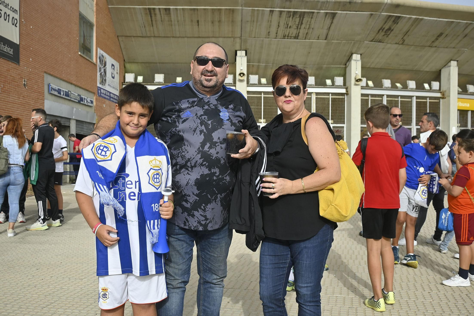 Ambiente del partido del Recreativo de Huelva y el Cádiz FC Mirandilla