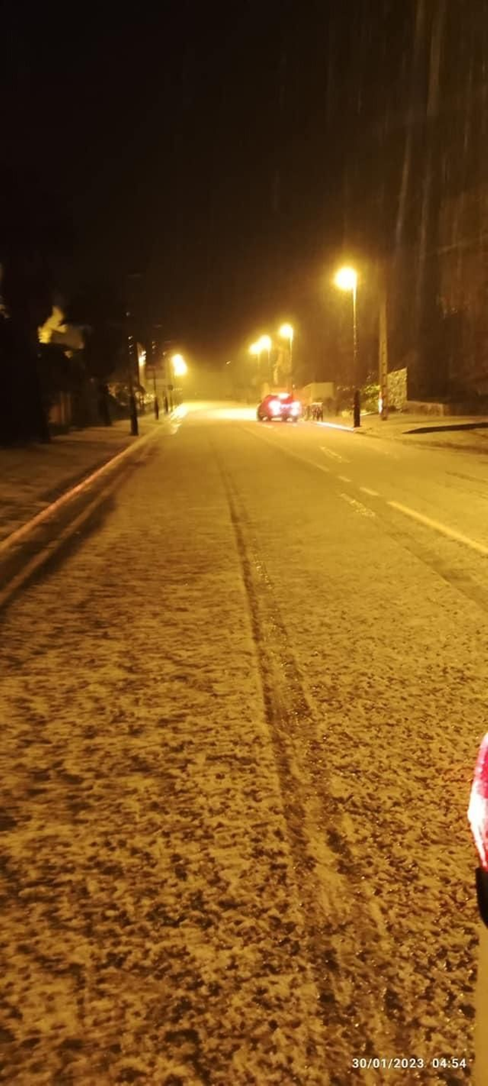 Granizada en Tarifa.