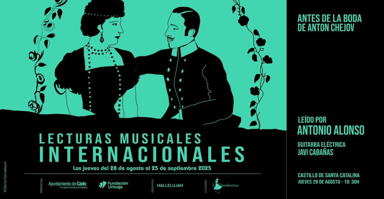 Tarjeta de la primera jornada de las Lecturas Musicales Internacionales 2025.