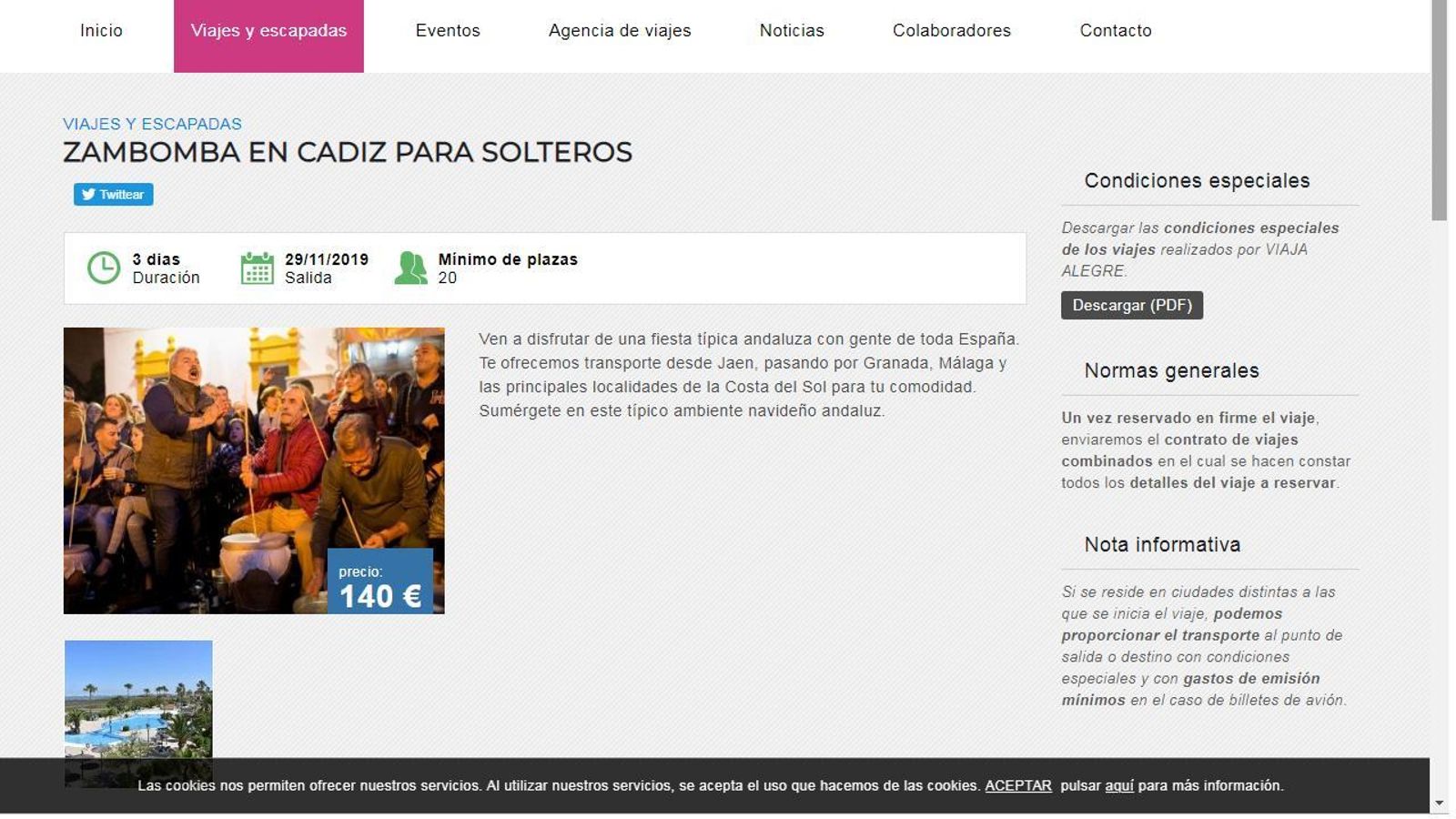 Zambomba para 'singles'.