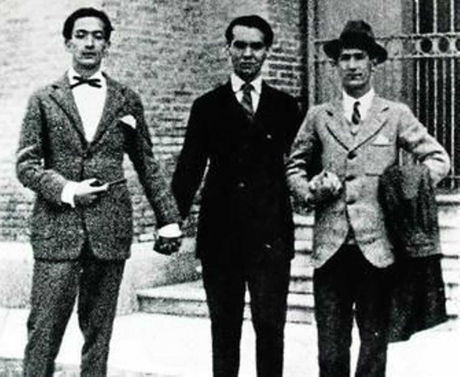 De izquierda a derecha, Dalí, Lorca y Pepín Bello, en una imagen sin fecha precisa de la década de 1920.