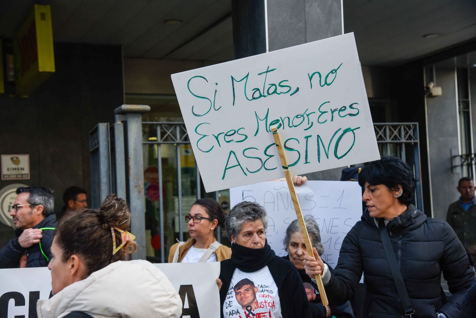 La protesta de los familiares de Daniel, en imágenes