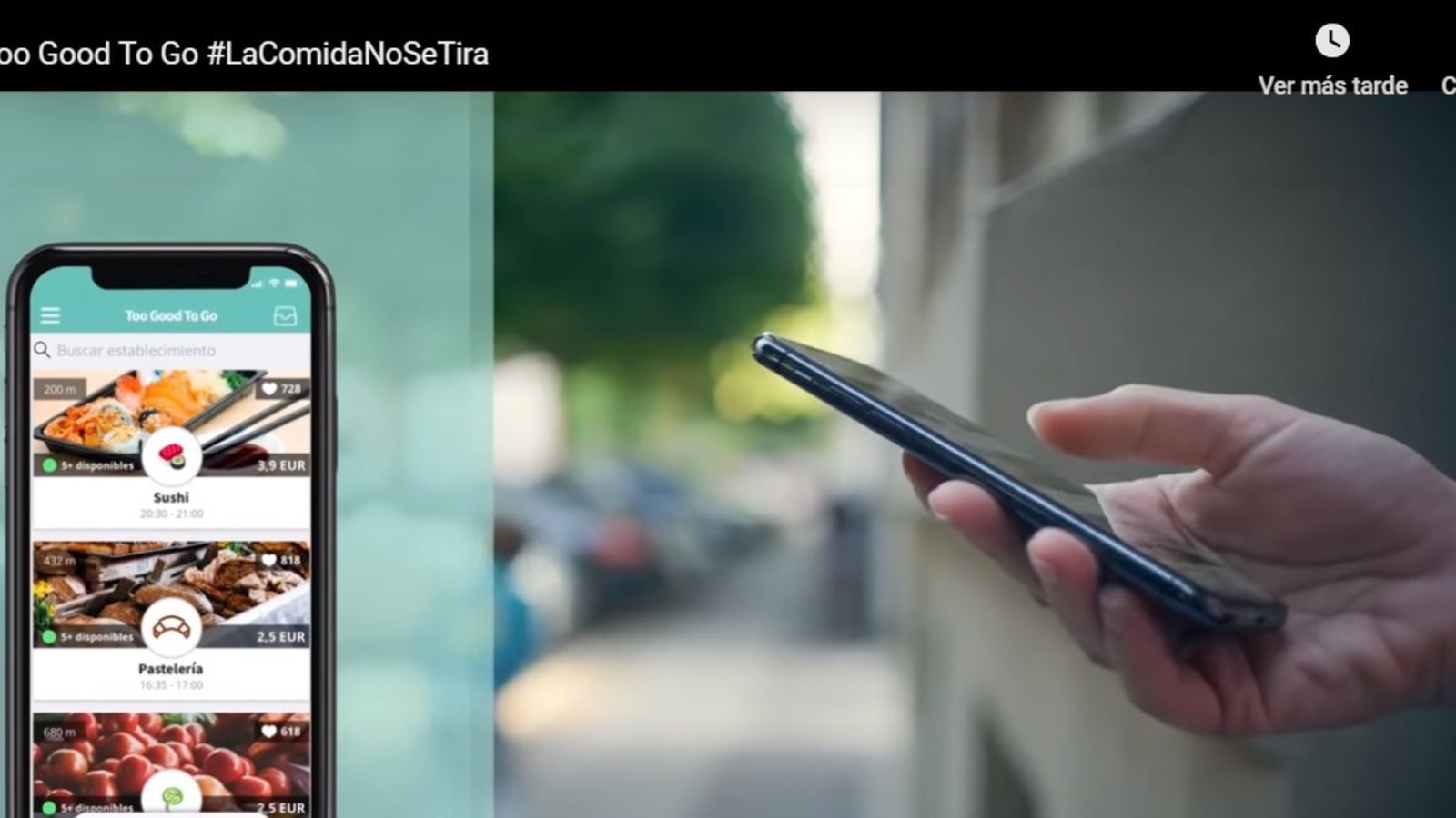 Una usuaria busca las ofertas del día en 'Too Good to Go'.