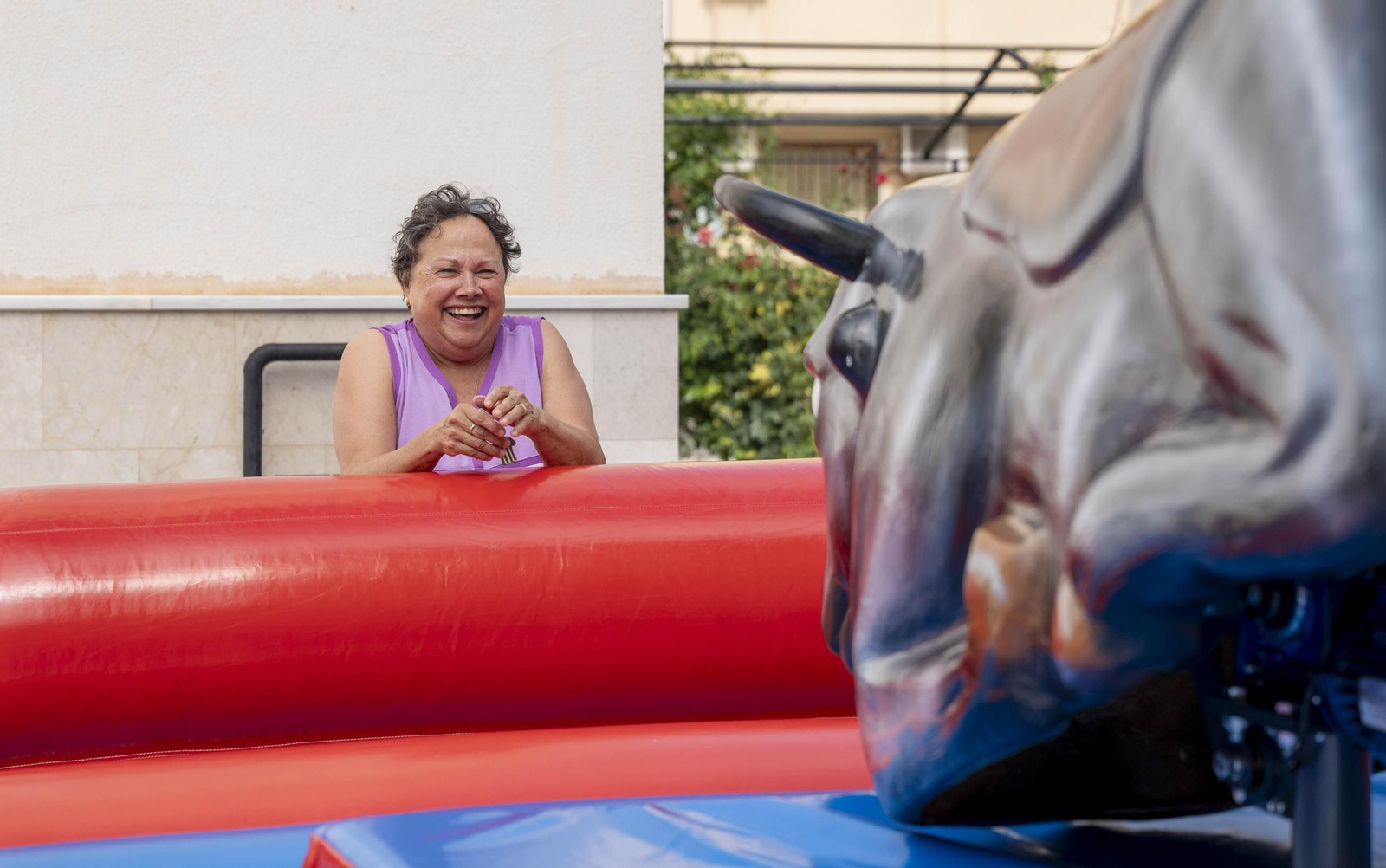 Las imágenes del taller de toros para niños y toro mecánico en Macael