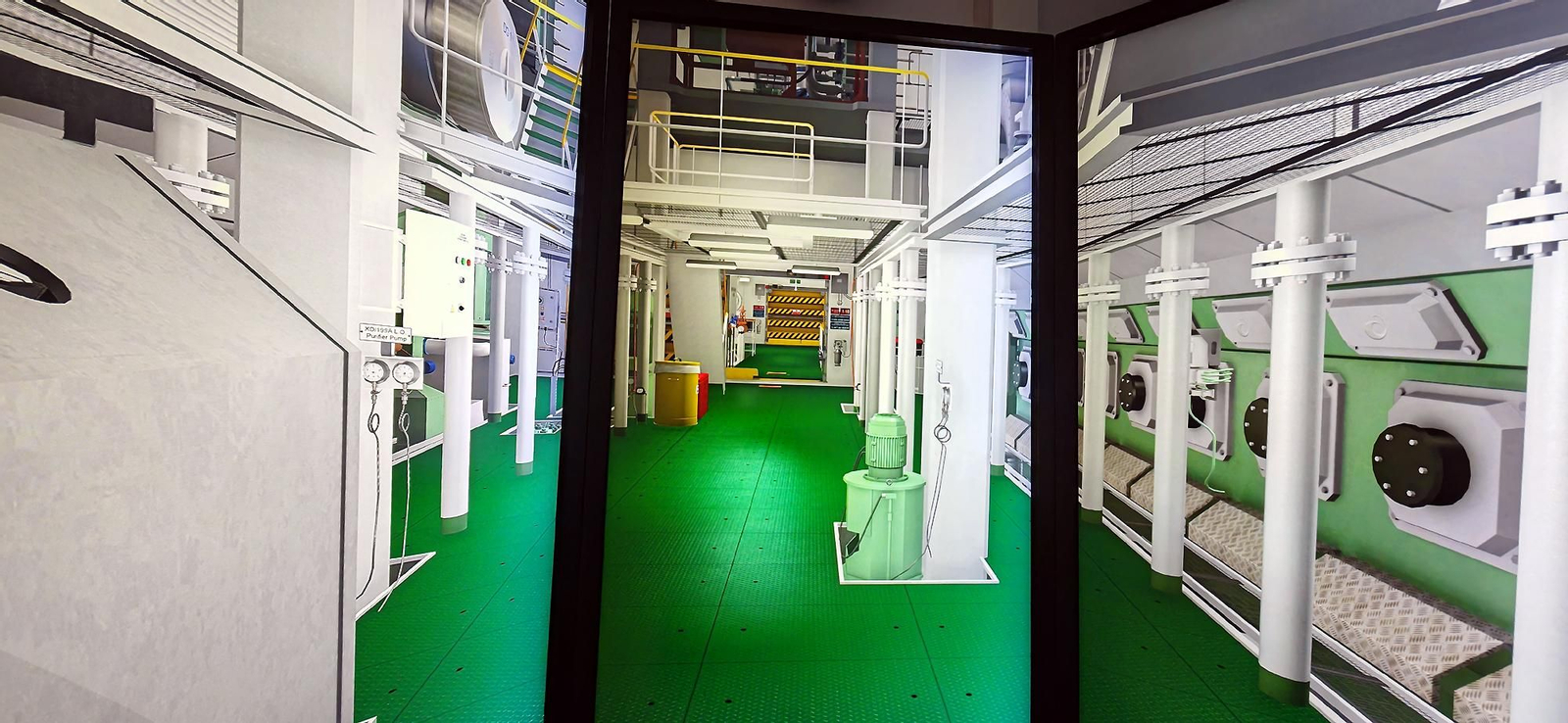 Simulador de la sala de máquinas en el CSMART