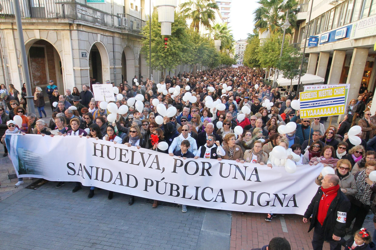 La marea blanca, en Huelva