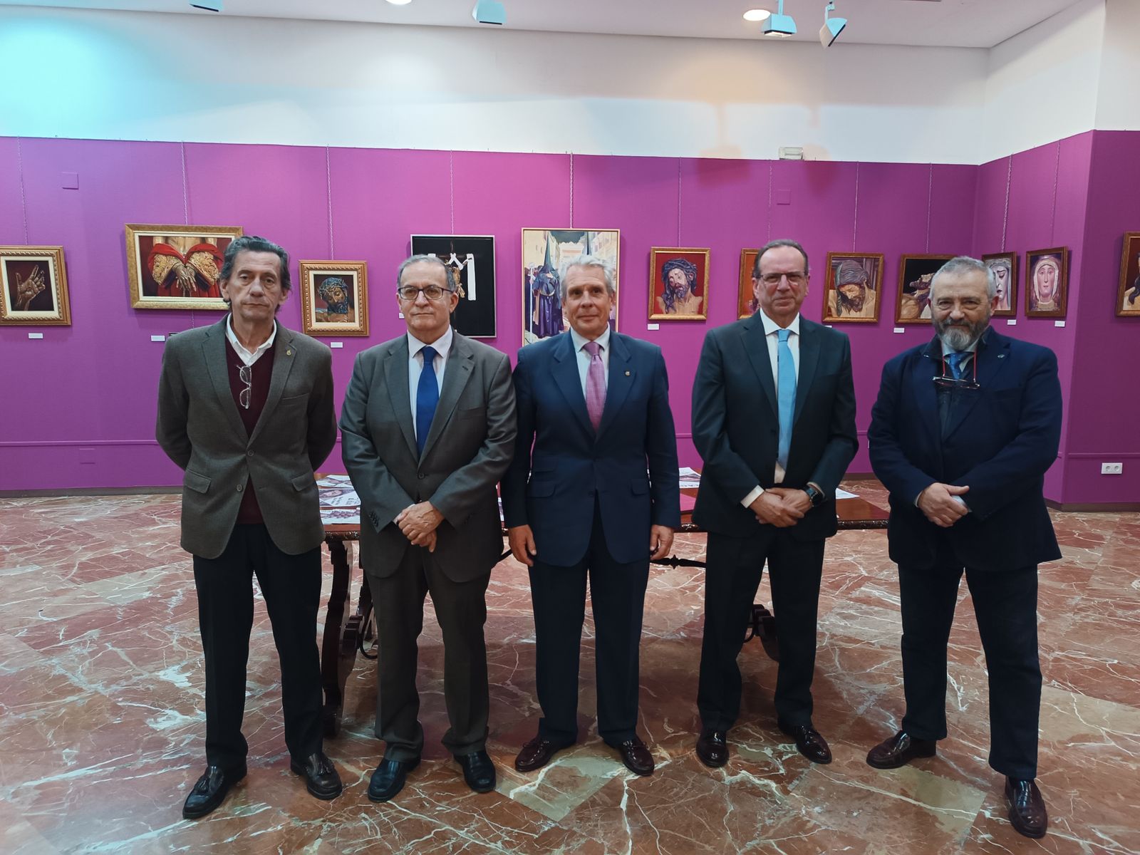 Acto de presentación de esta muestra pictórica