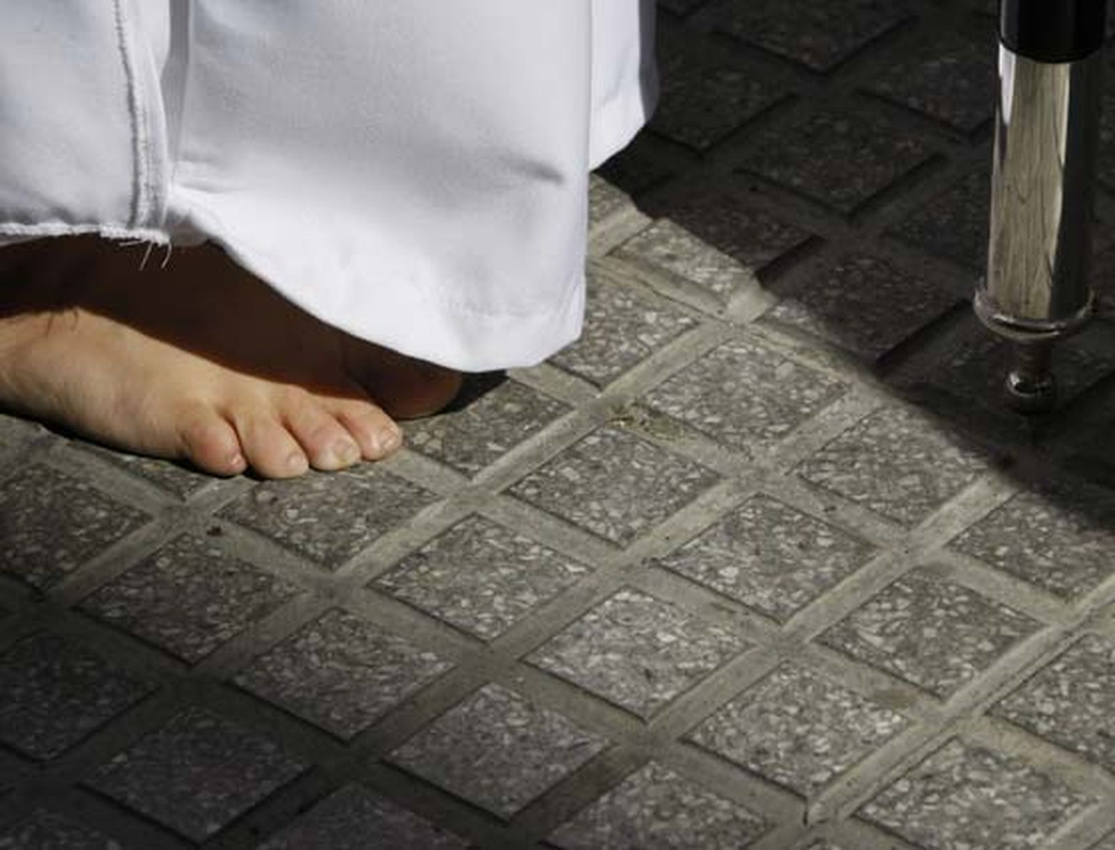 Salida del paso de Jesús Caído y la Virgen de los Desamparados. 

Foto: Julio Gonzalez