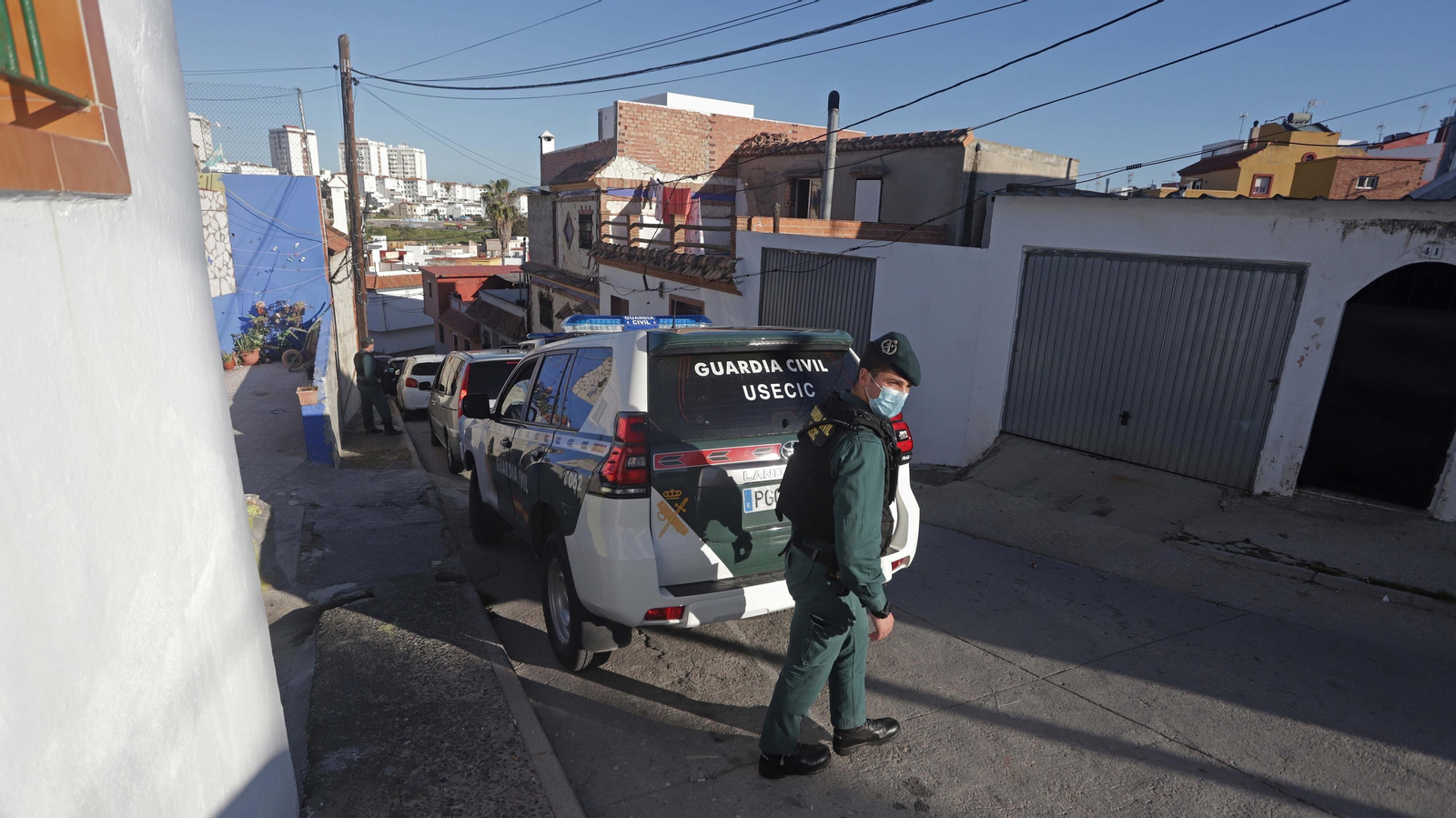 Fotos de los registros de la Guardia Civil en Algeciras