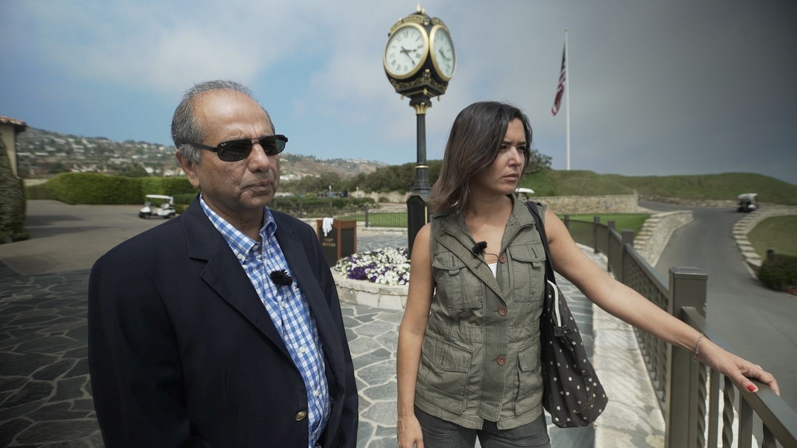 Alejandra Andrade durante el reportaje 'El show de Trump'