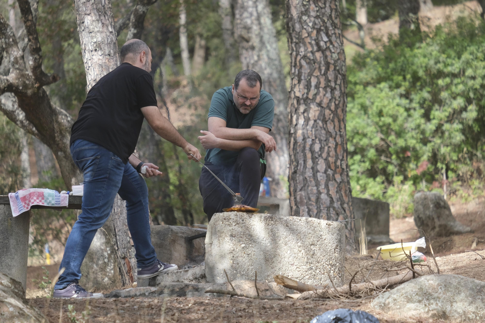 Los peroles por San Rafael en Los Villares, en imágenes