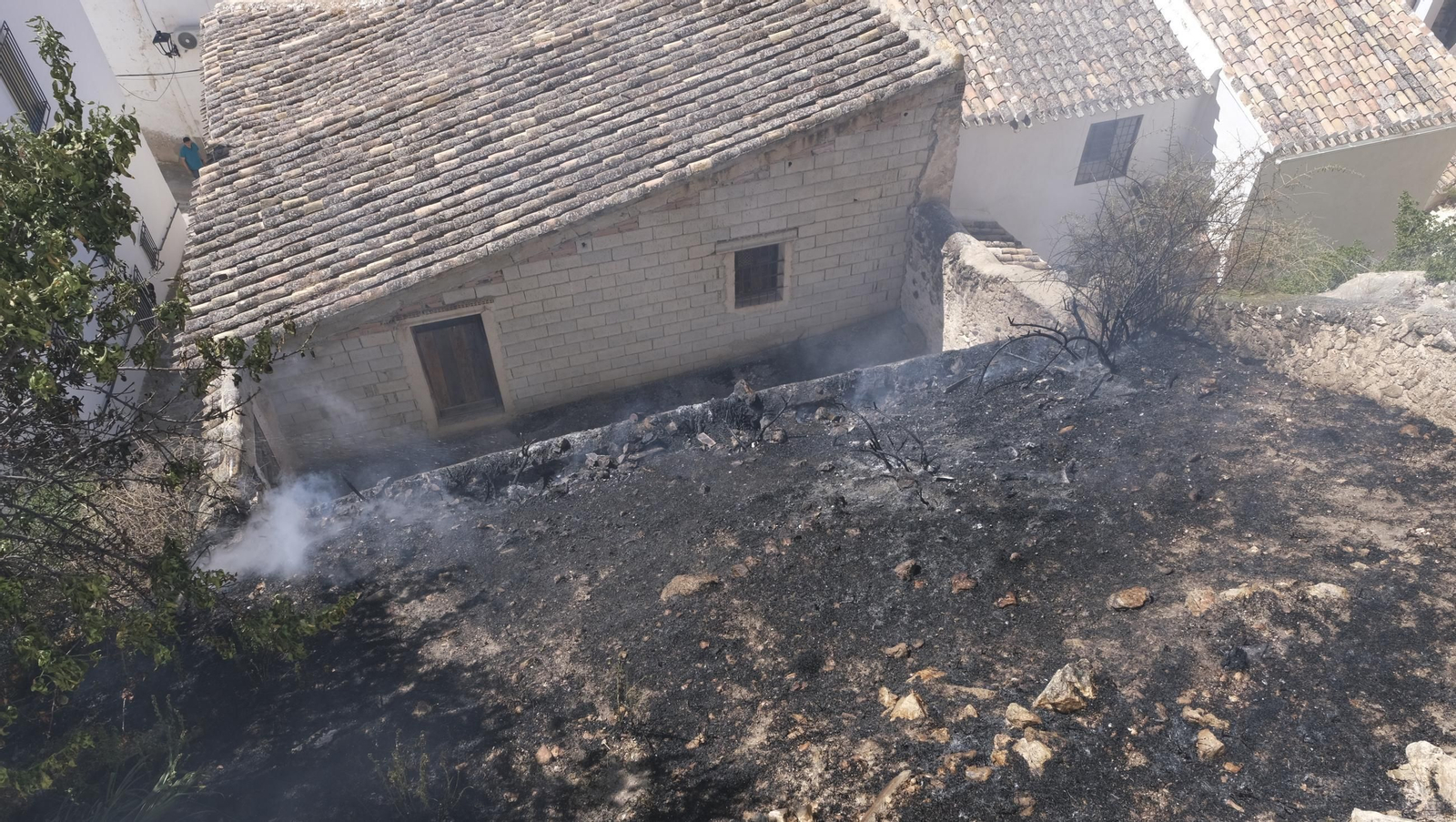 Imágenes del incendio de Vélez Blanco