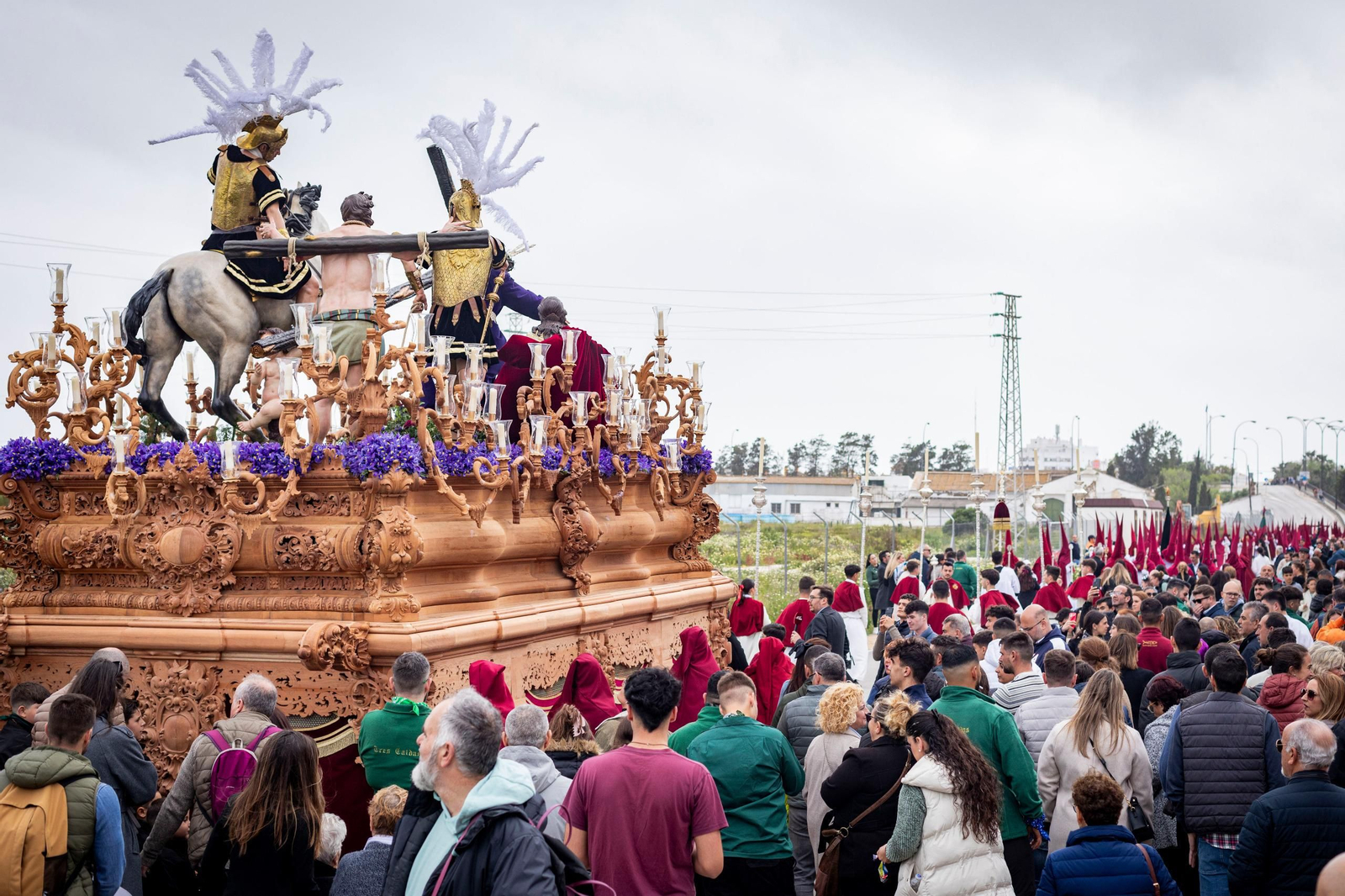 Las imágenes de la hermandad de Tres Caídas en la Semana Santa de San Fernando 2024