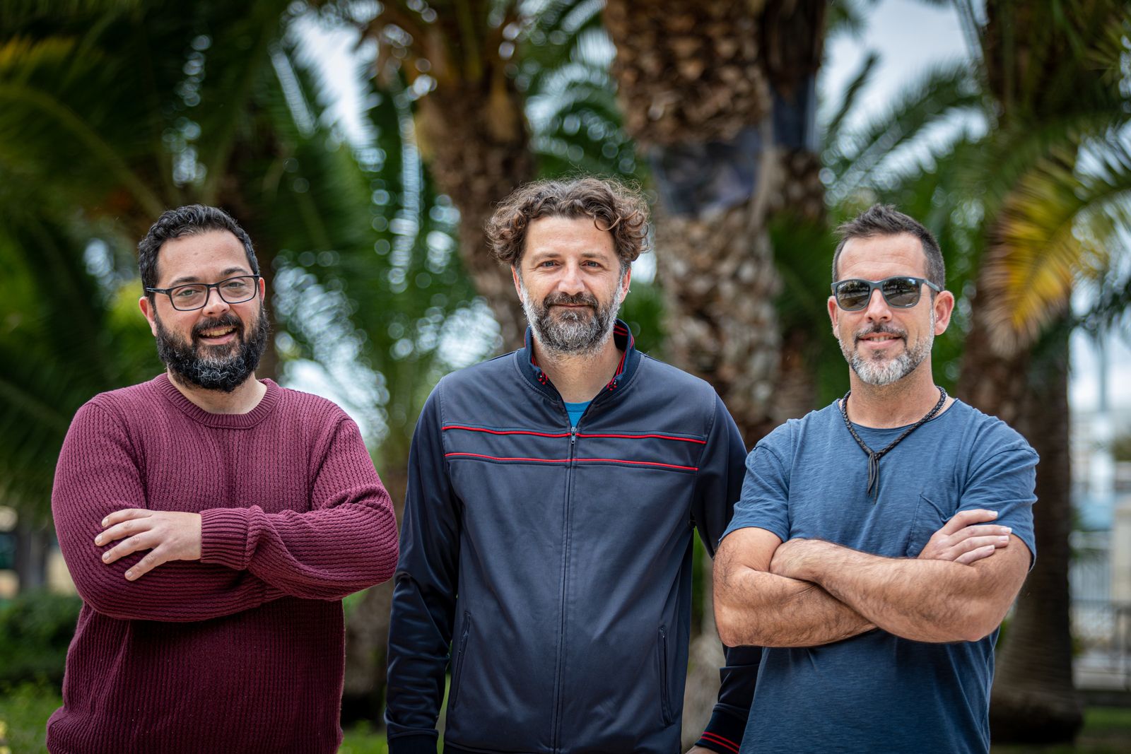 Javier Madroñal, David Mendoza y David Alcedo, Los Vivos.