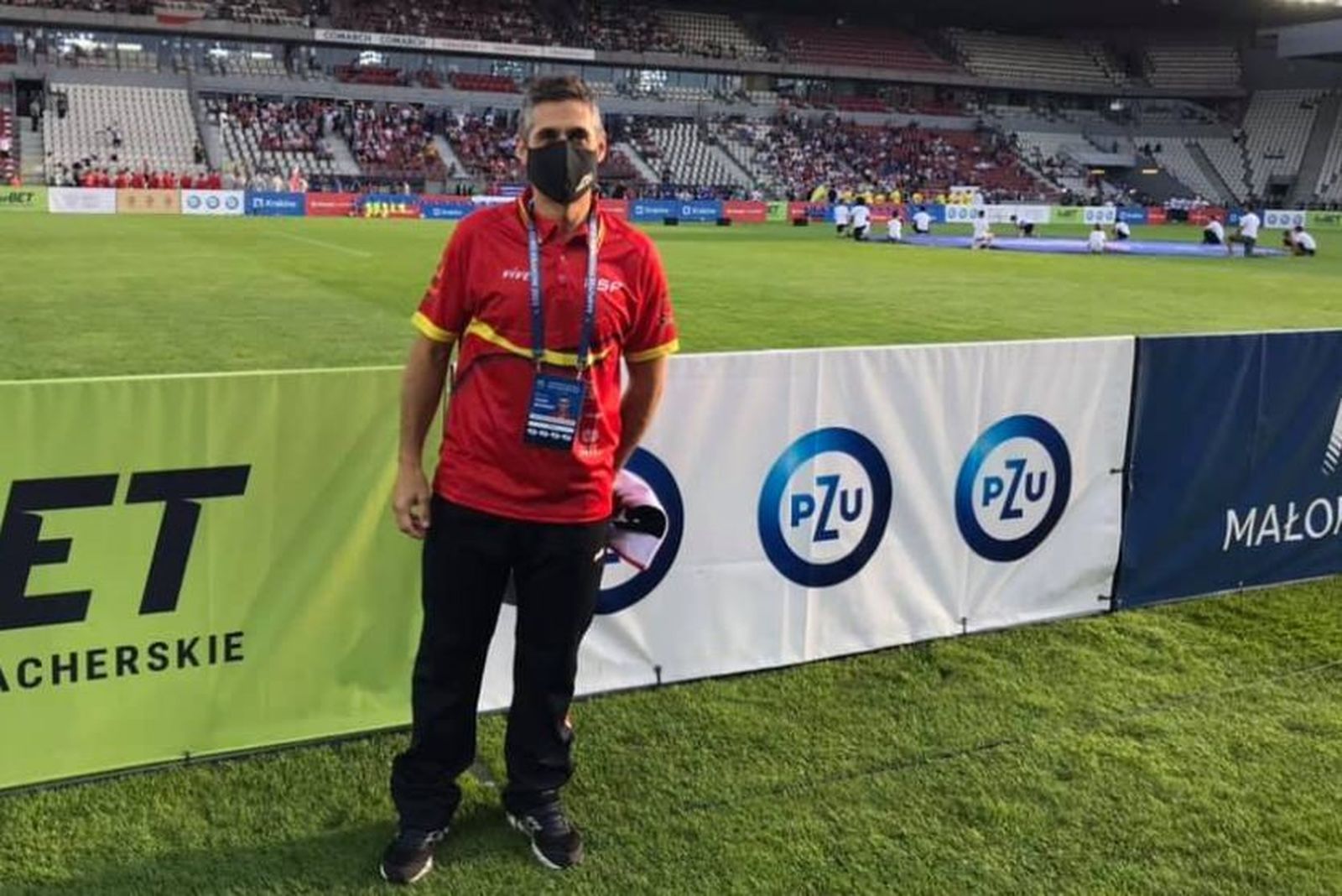 Julio Salvador Rivera, en Cracovia durante el Europeo