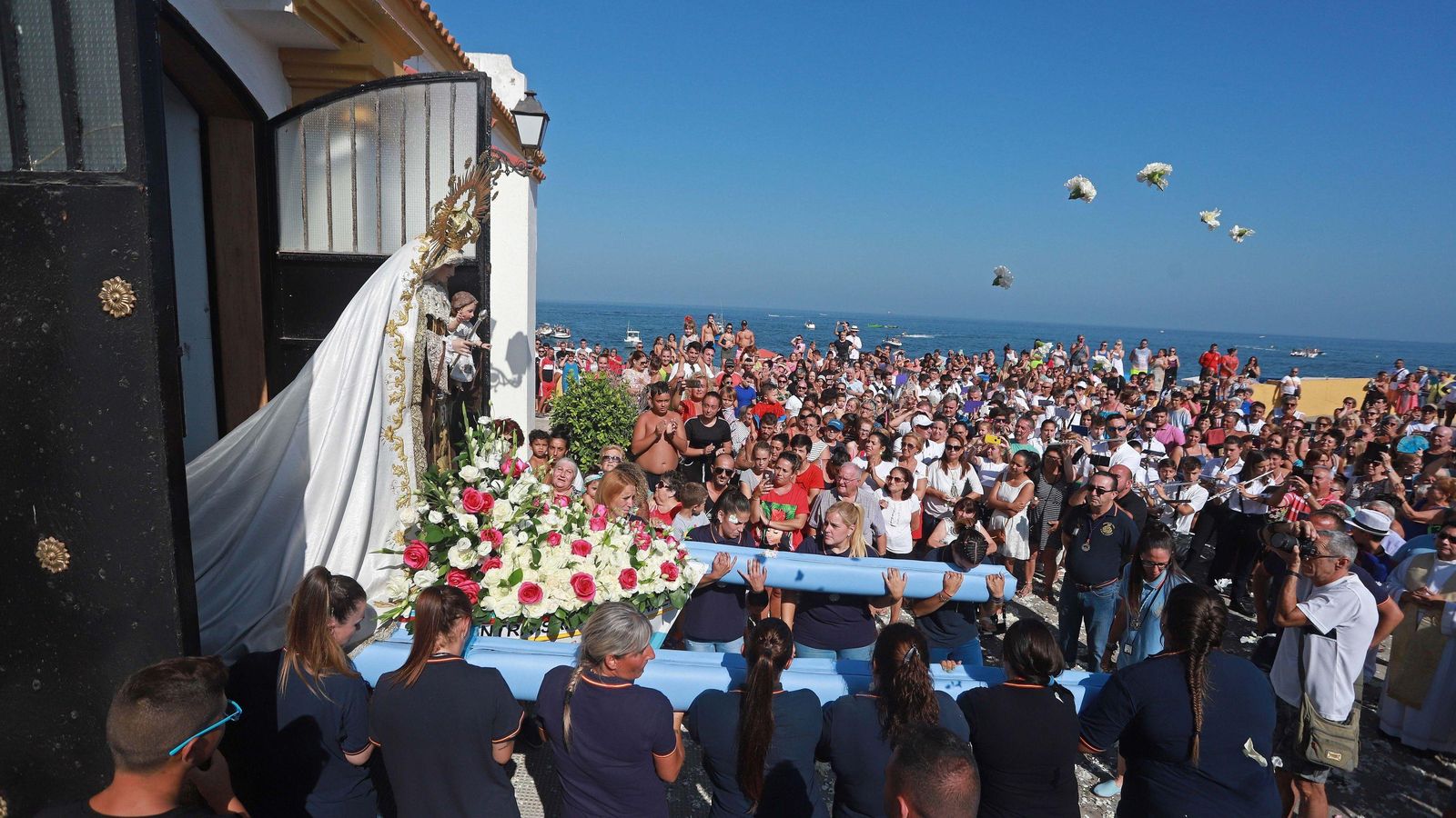 La procesión de la Virgen del Carmen, en 2019. La procesión de la Virgen del Carmen, en 2019.