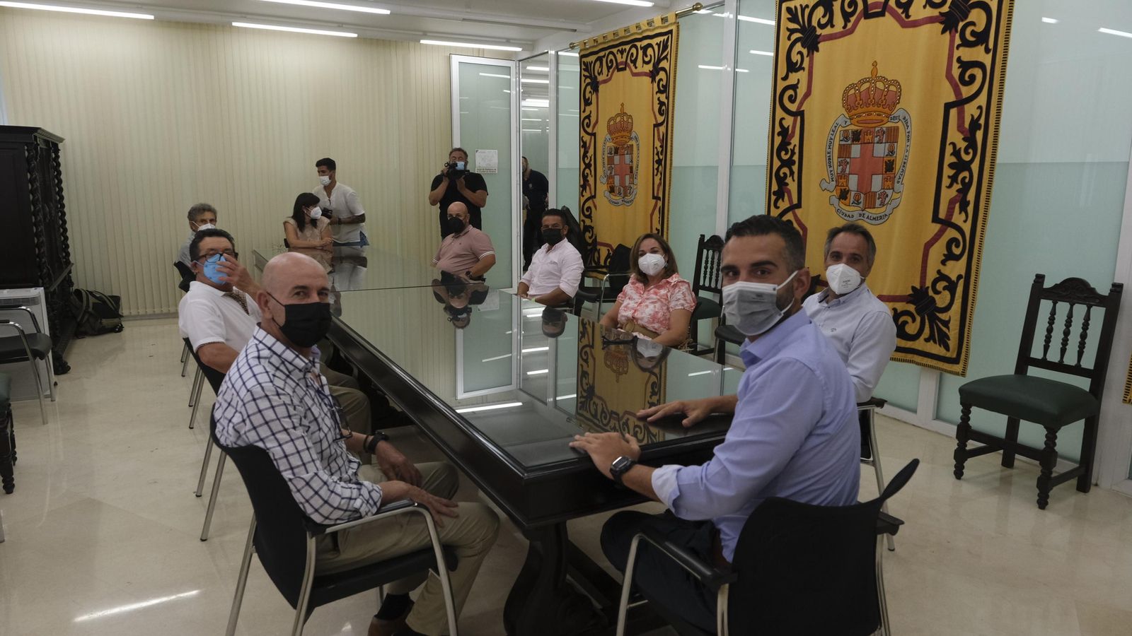 Primera visita oficial del Consejo Rector de CASI, celebrado el pasado jueves con la recepción del Ayuntamiento de Almería.