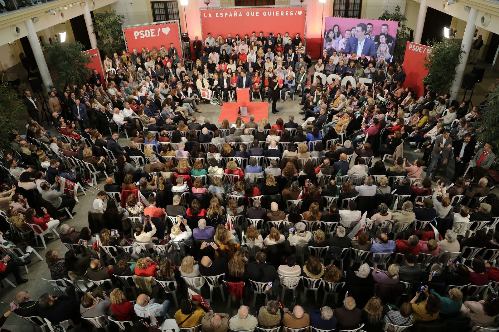 Mitin de Pedro Sánchez en Jerez