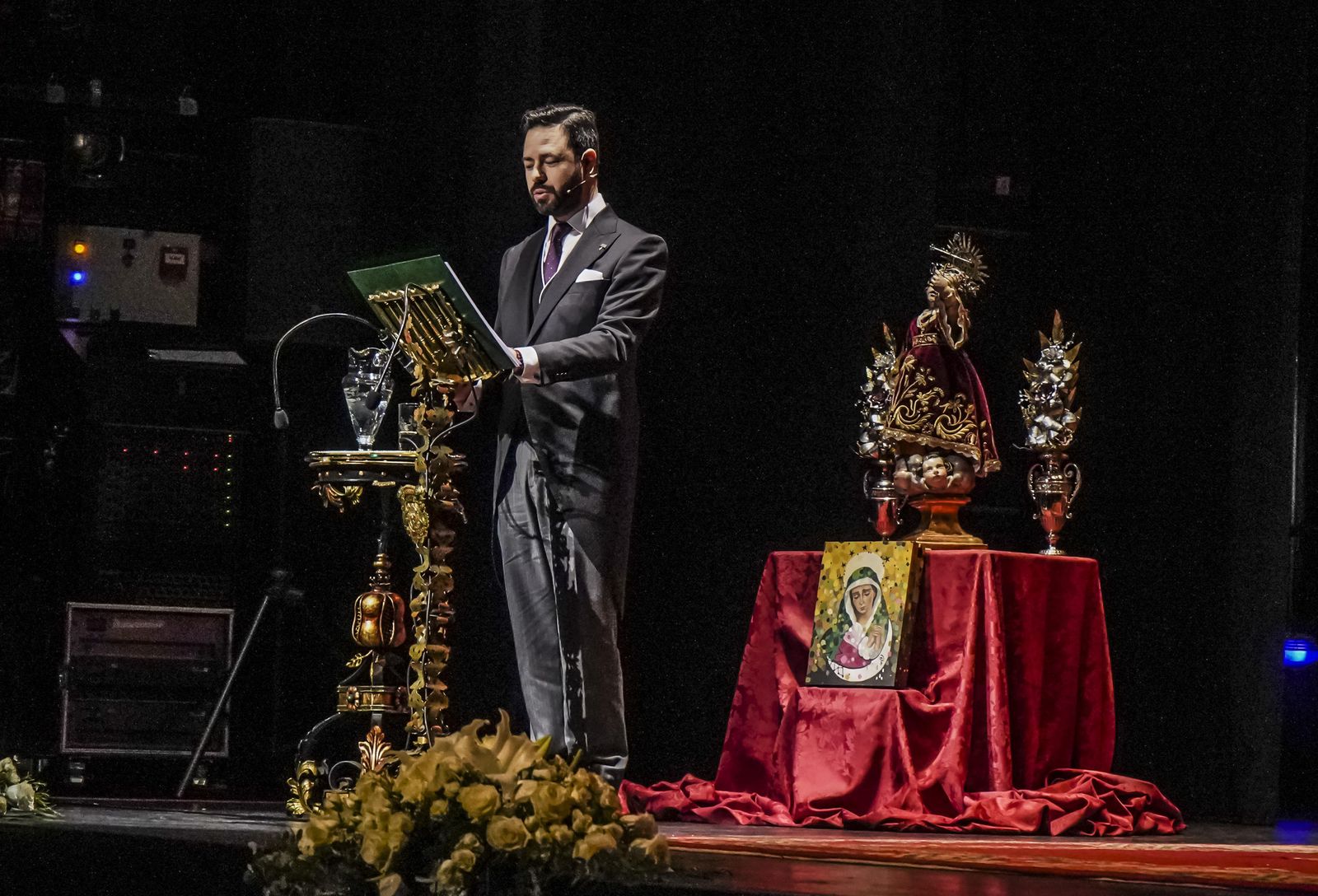 Luis Javier López, durante el pregón