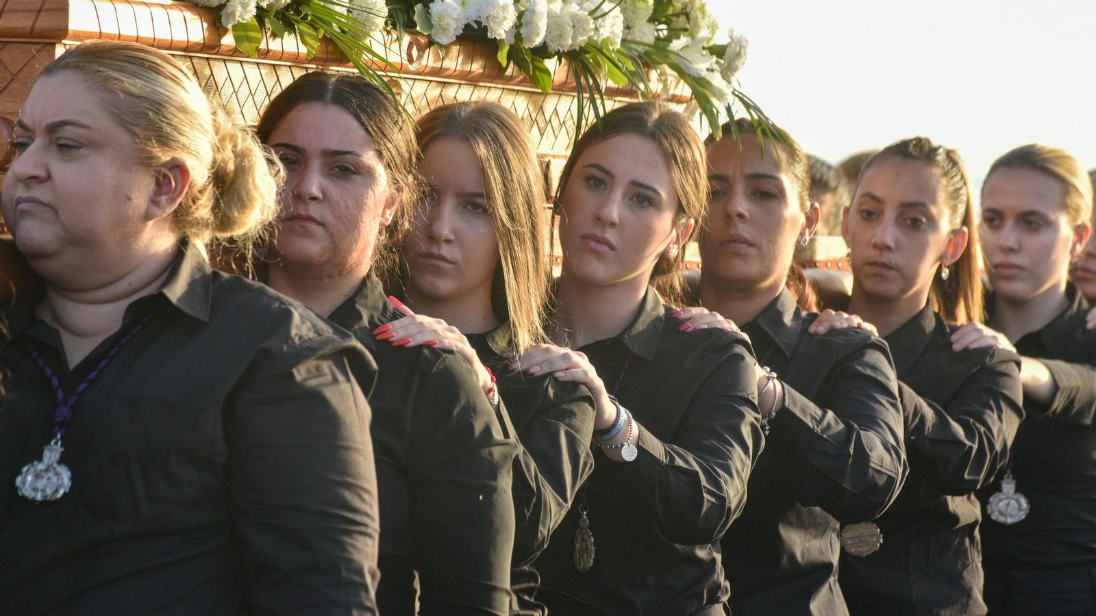 Procesión de La Virgen del Carmen en La Línea por el Dia de Todos los Santos