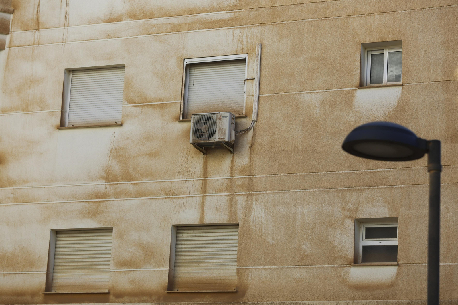 Así están los edificios de Málaga un mes después de la calima