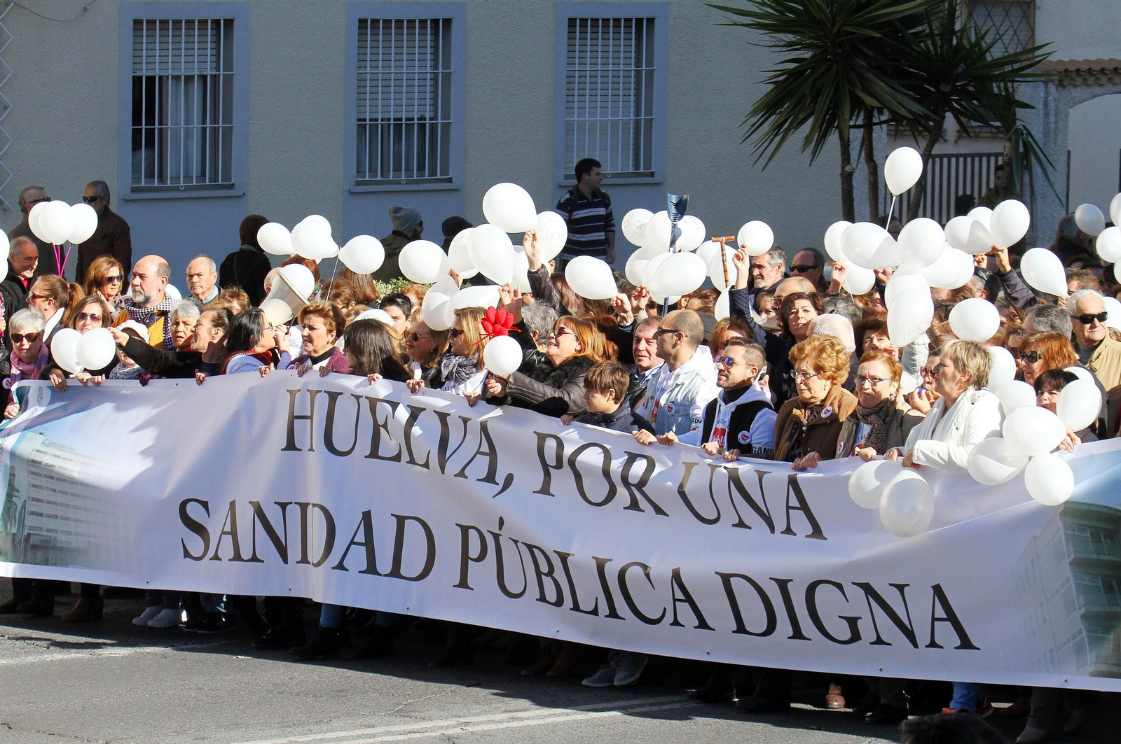 La marea blanca, en Huelva