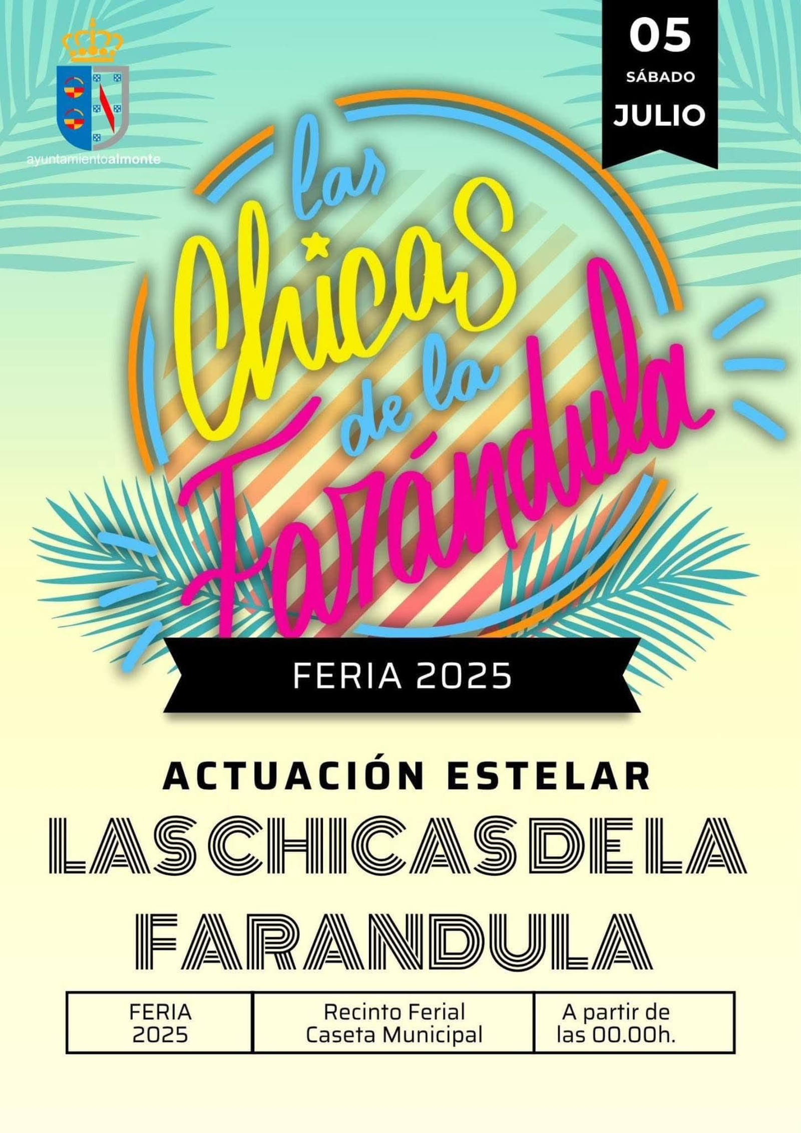 Descubre aquí toda la programación de la Feria de San Pedro de Almonte: Conciertos, humor y espectáculos Descubre aquí toda la programación de la Feria de San Pedro de Almonte: Conciertos, humor y espectáculos