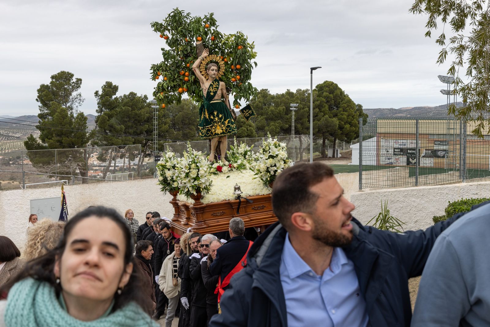 Solemne procesión de San Sebastián en La Guardia de Jaén