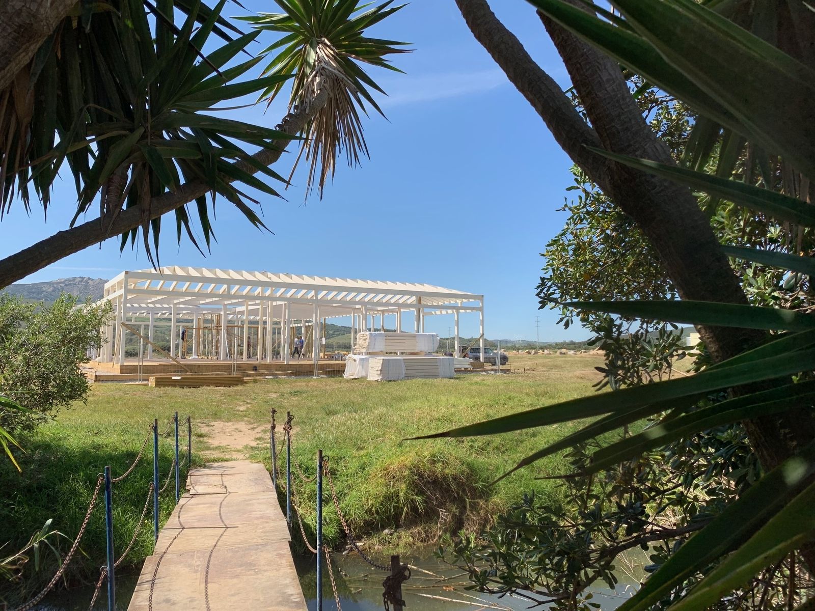 La estructura del BiBo Tarifa recién terminada.