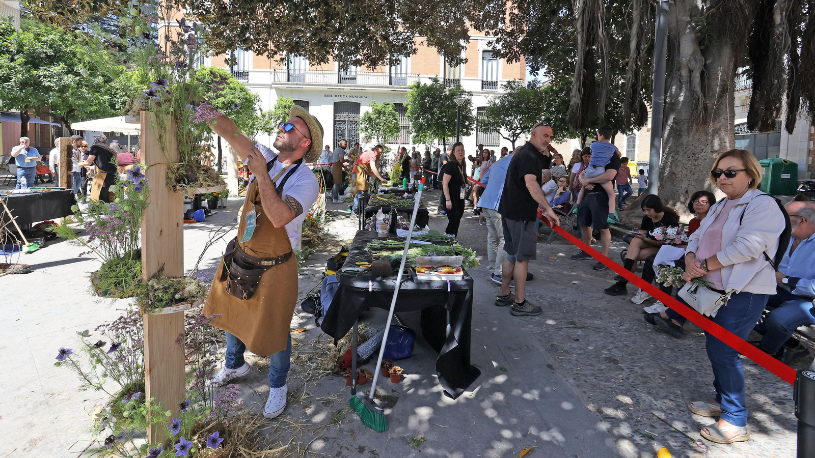 El centro de Jerez lleno este sábado