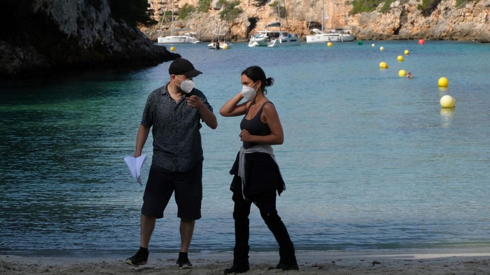 Megan Montaner con el director David Ulloa