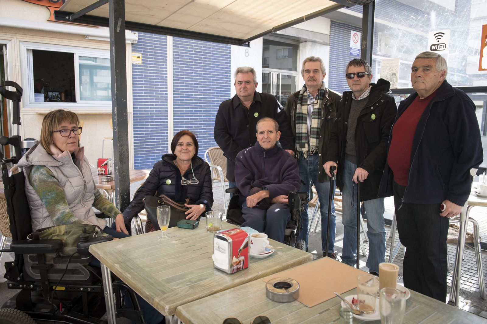 Parte de la junta directiva de la Asociación Esclerosis Múltiple Joaquín Argente de Cádiz.