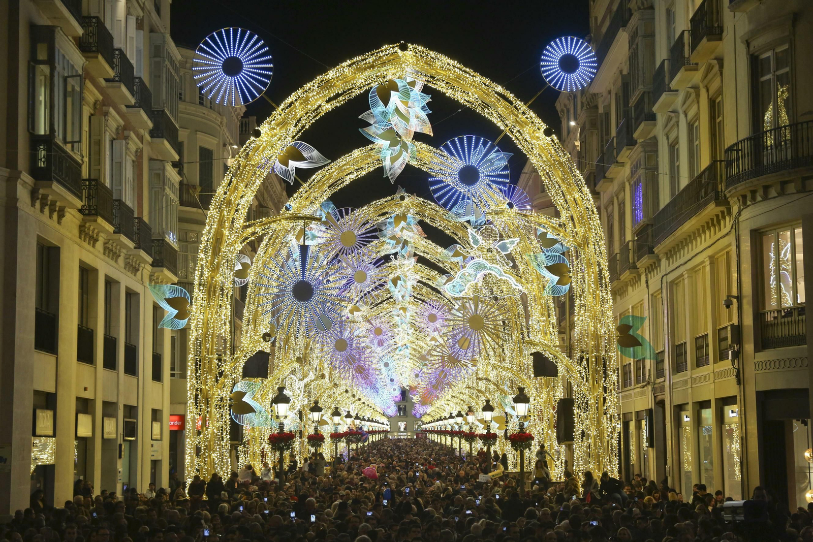 Las fotos de las luces de Navidad en Málaga Las fotos de las luces de Navidad en Málaga