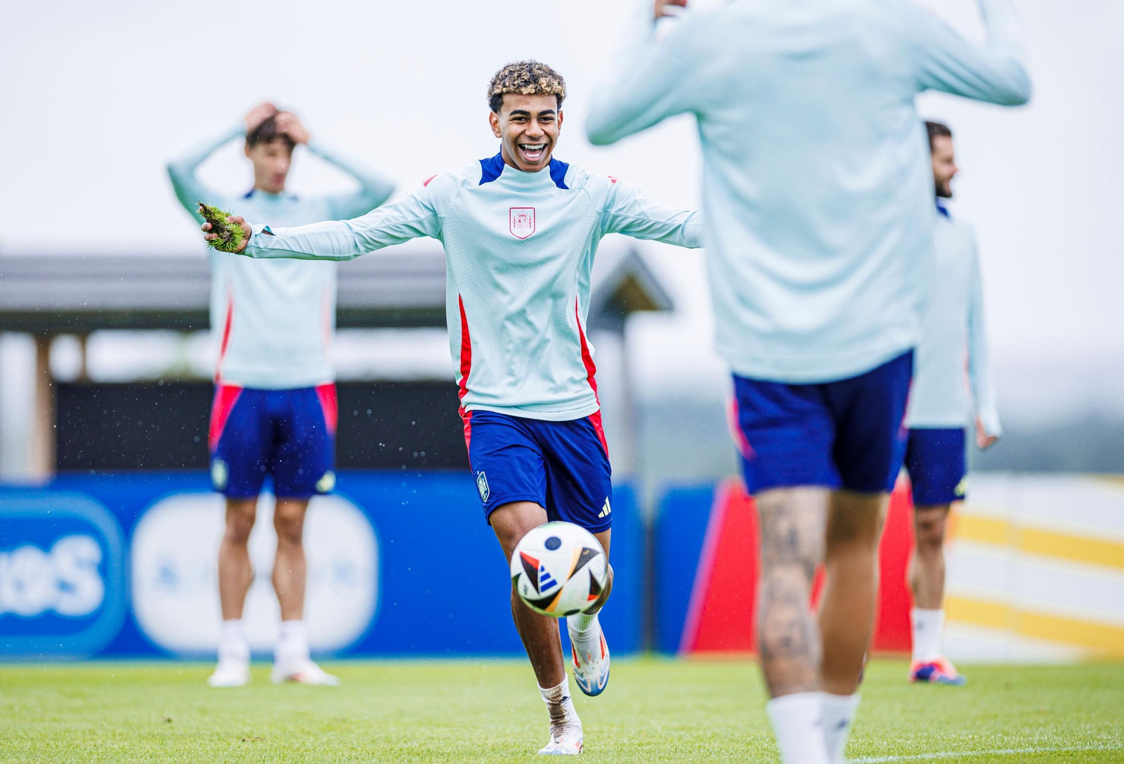 Las fotos de España antes del partido contra Alemania