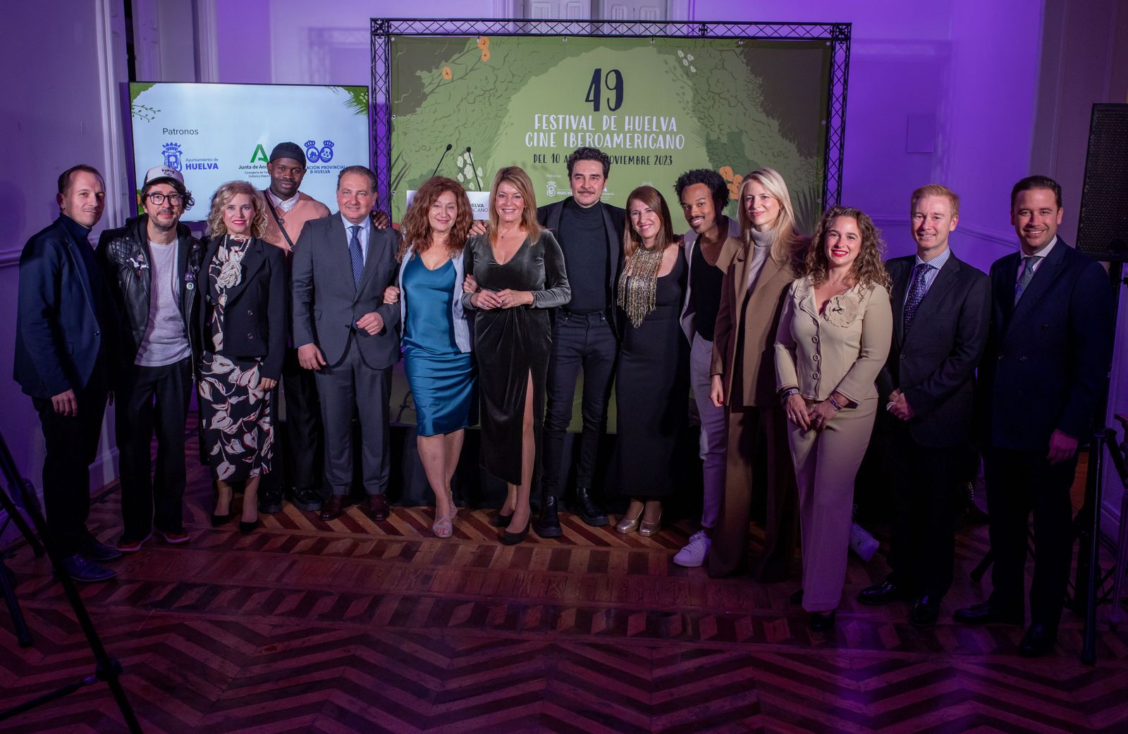 Imágenes de la presentación en Madrid del Festival de Huelva de Cine Iberoamericano