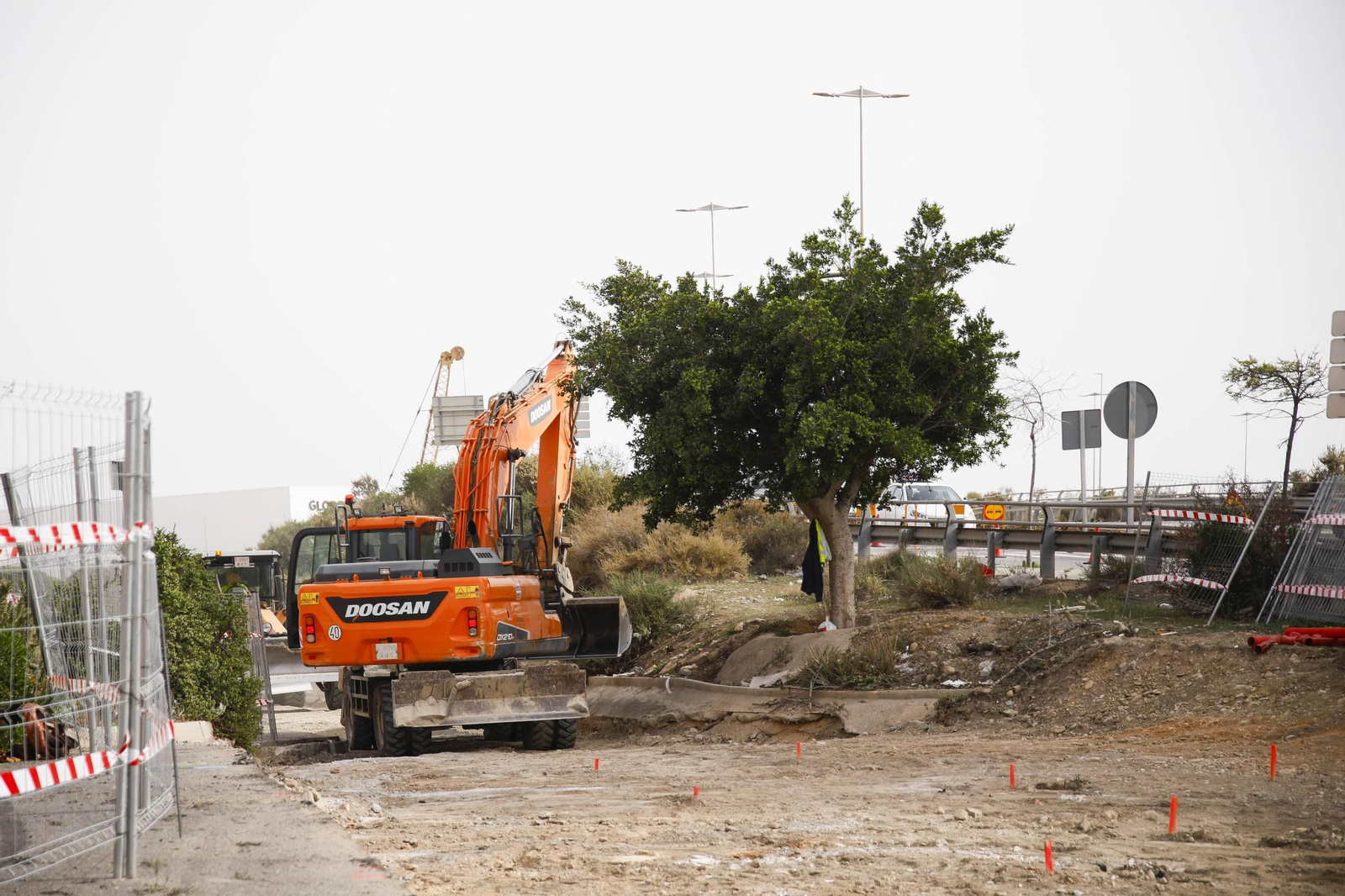 Las imágenes de las obras del puente de la autovía de Almería