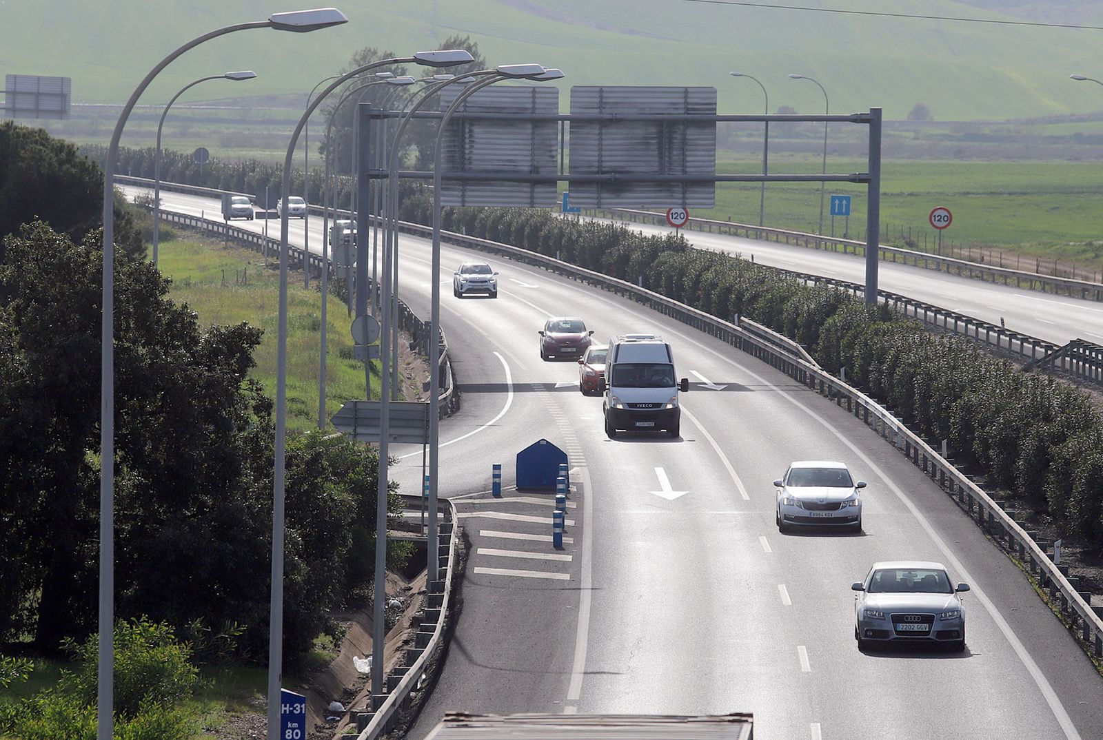 Desplazamientos en la provincia de Huelva por el puente de Andalucía.