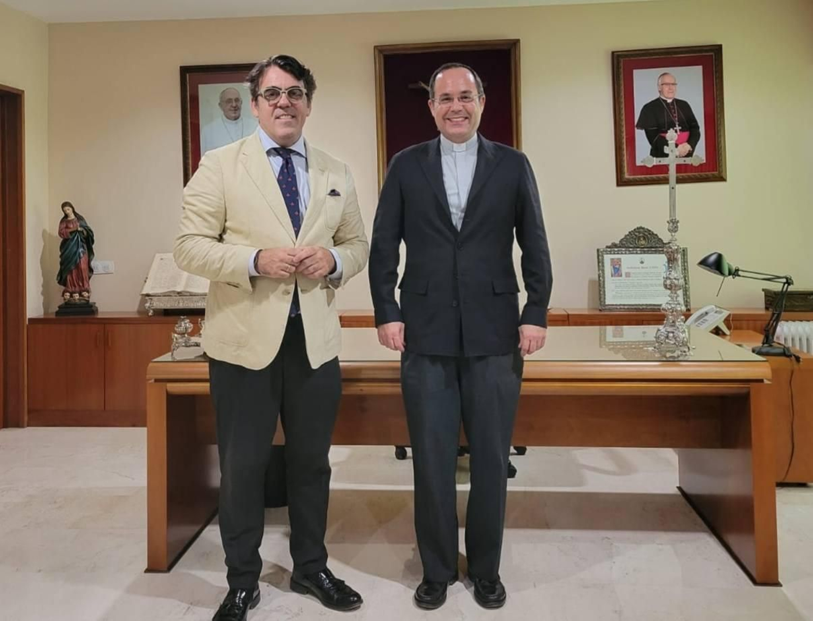 Acto de renovación de la beca este pasado jueves