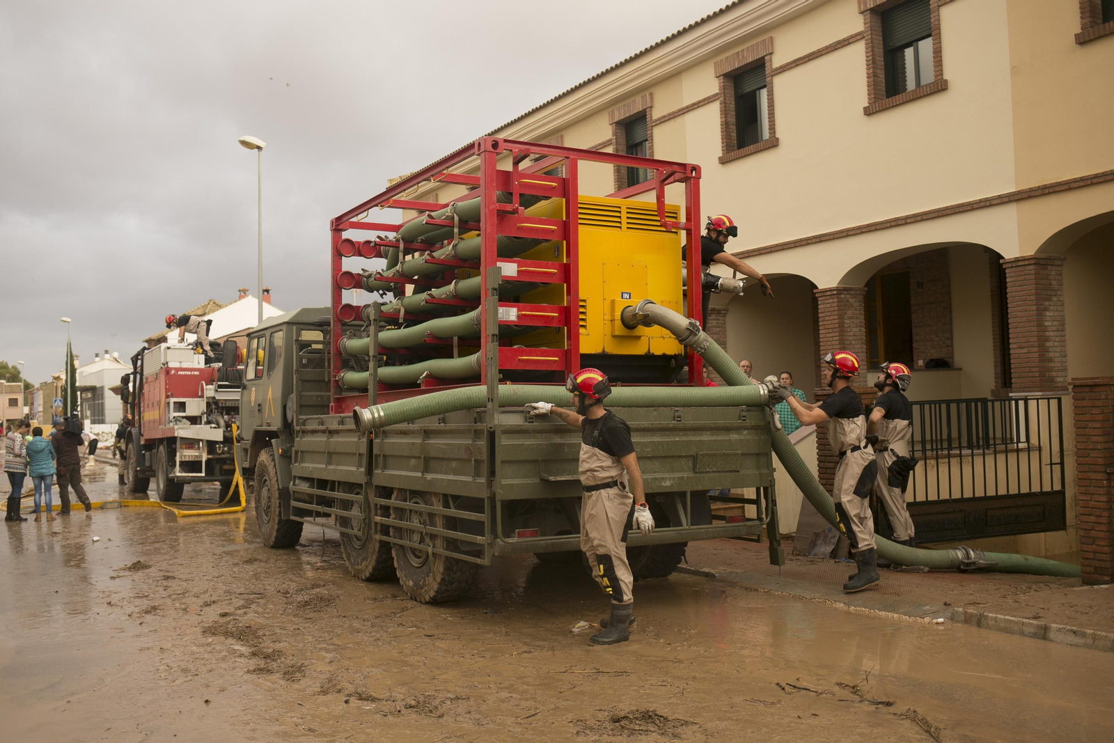 Despliegue del Ejército en la provincia por las inundaciones