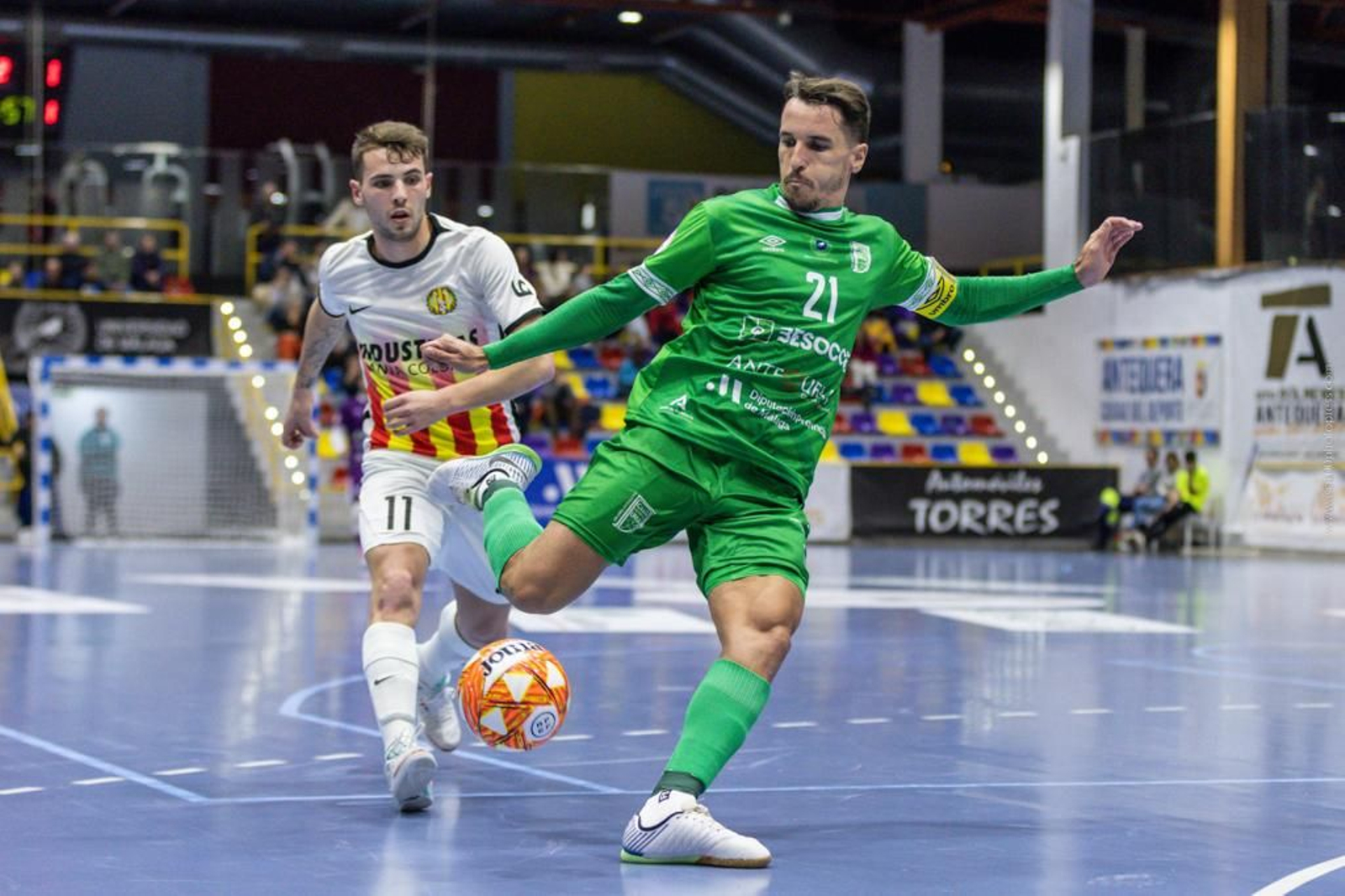 Óscar, durante un partido.