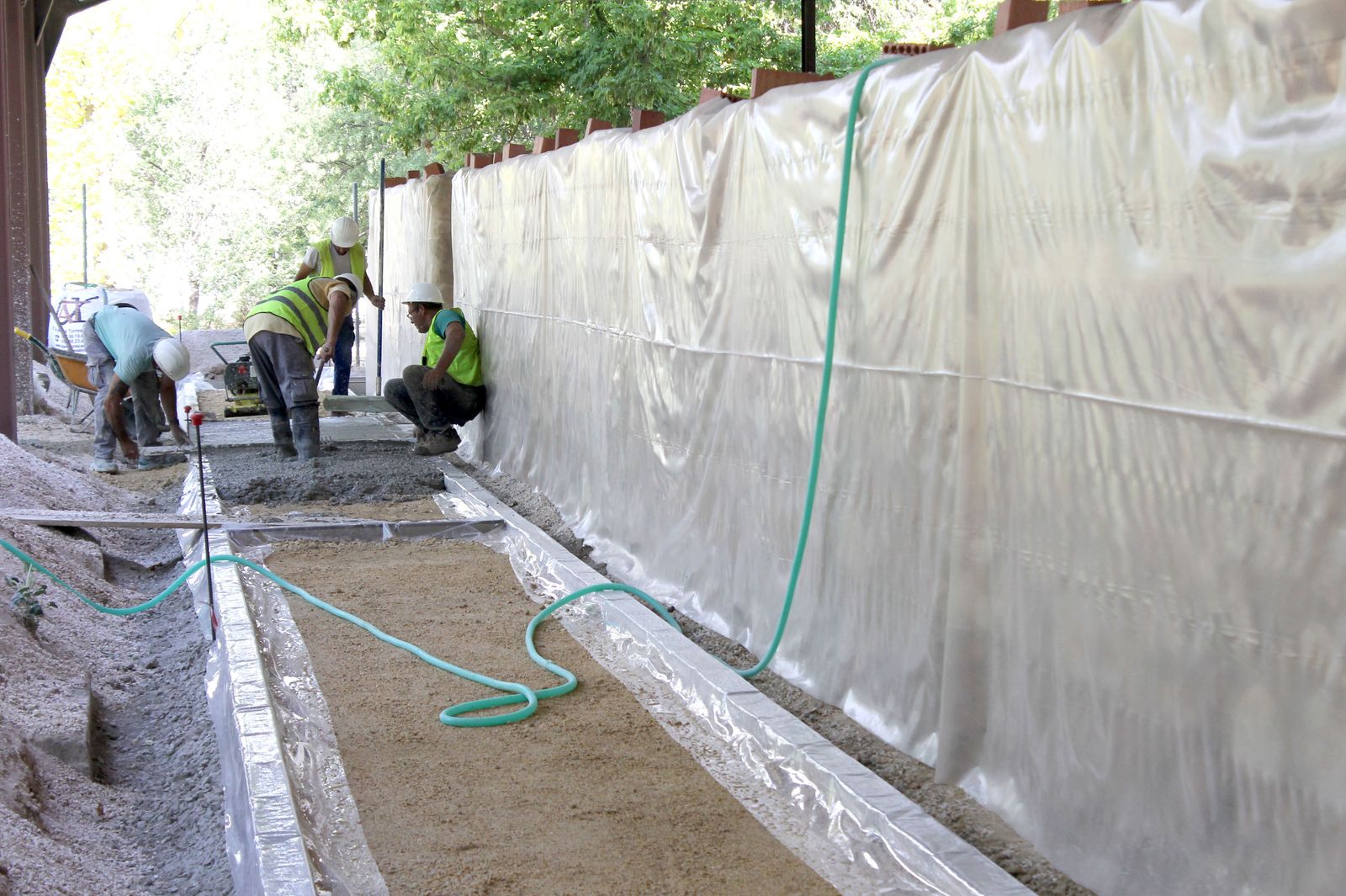 Obras de accesibilidad en la Basílica de Coracho.