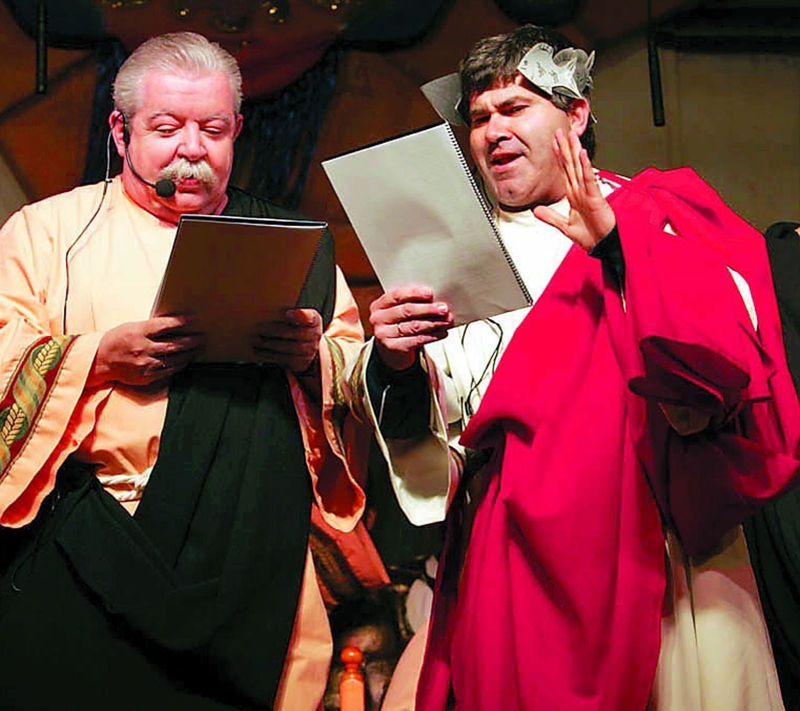 Julio Pardo y Antonio Rivas juntos en un pregón