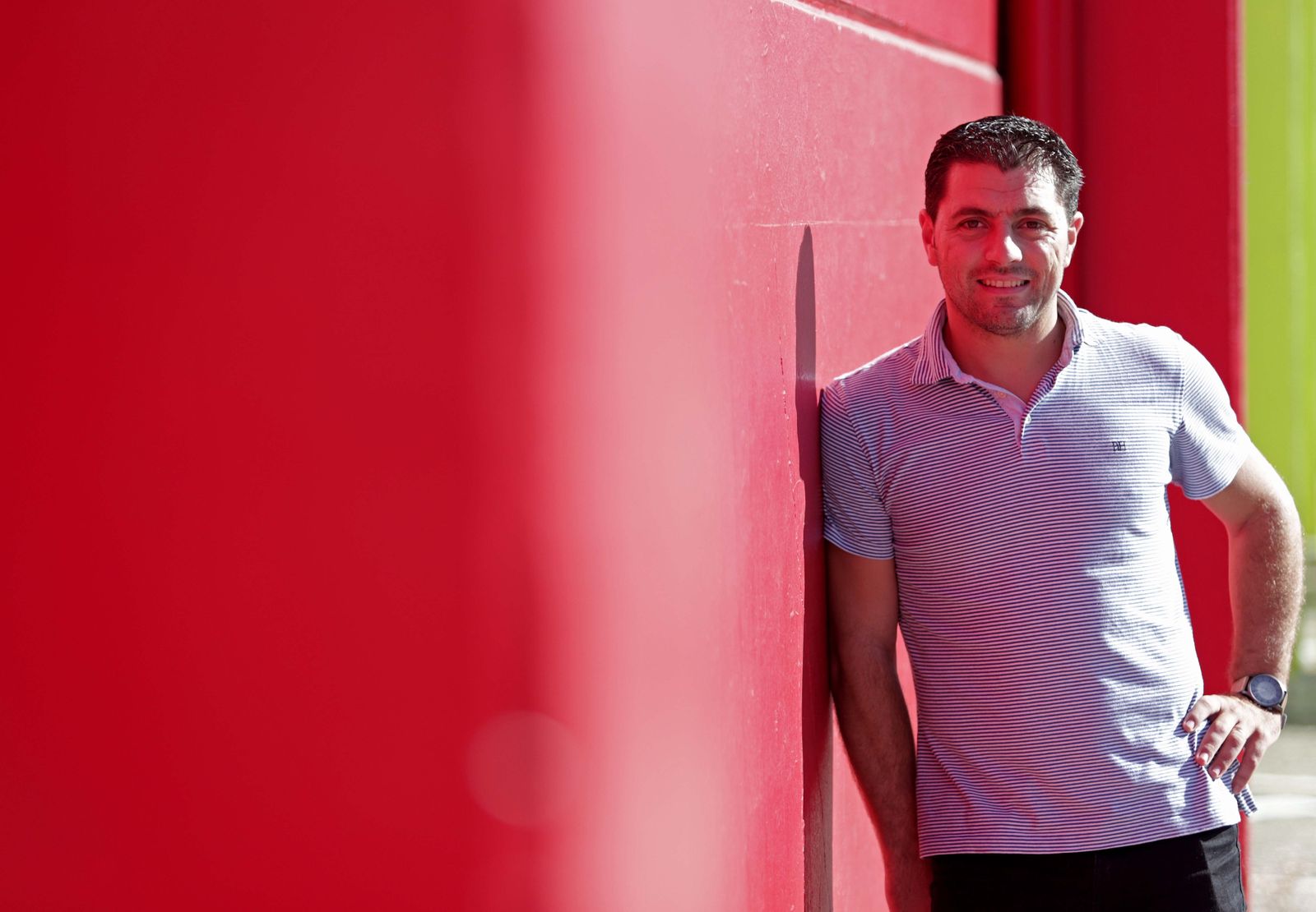 El excapitán del Algeciras Adrián Máiquez