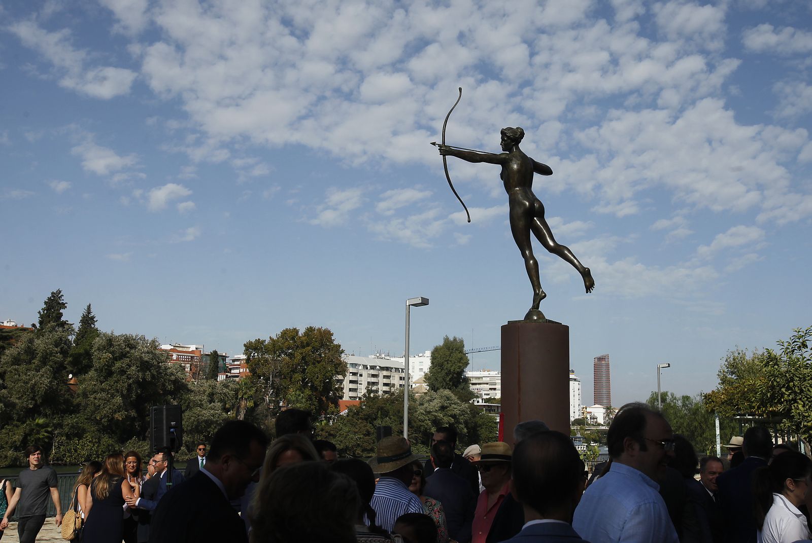 Diana Cazadora en el muelle de Nueva York