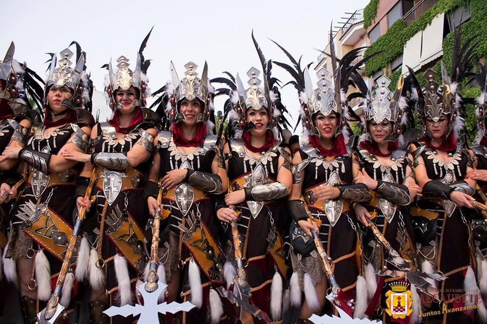 Participantes en el desfile que se celebra en las Fiestas Calatravas de Alcaudete.