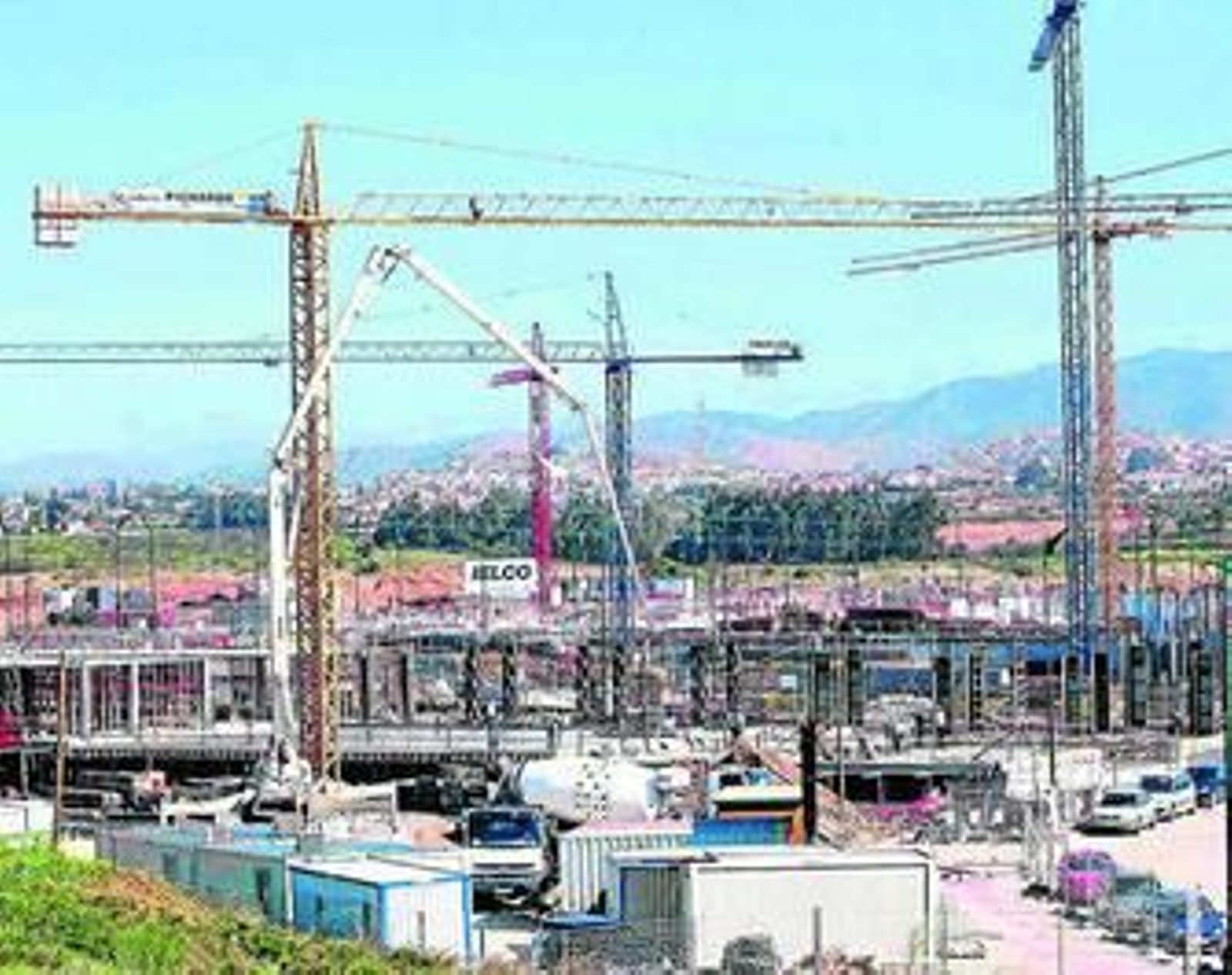 Viviendas en construcción en la provincia de Málaga.