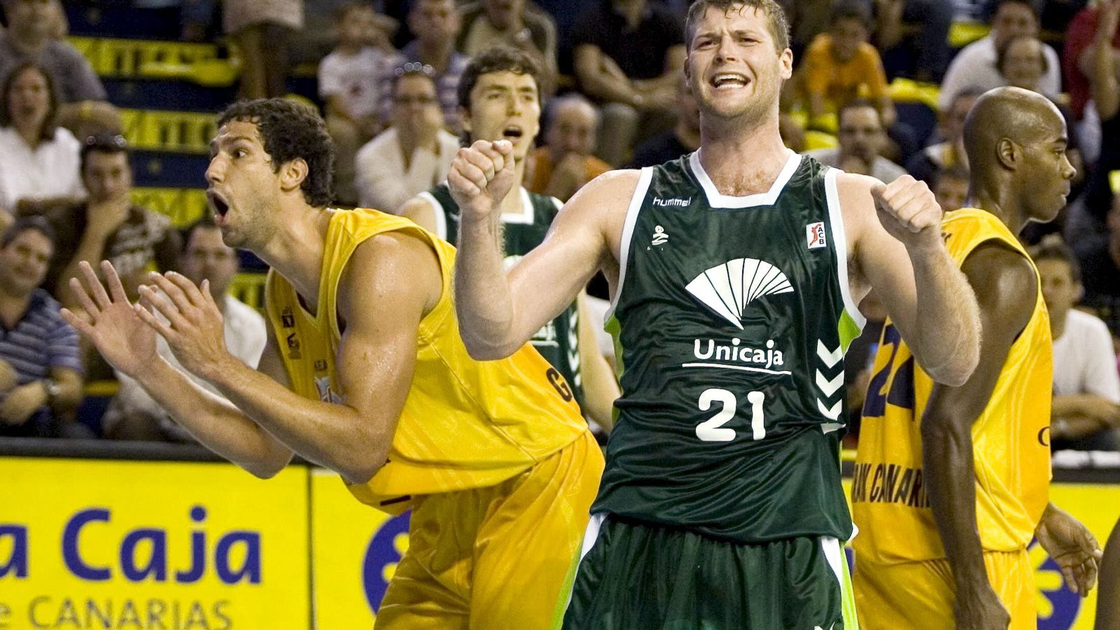 Archibald y Augustine, en un Gran Canaria-Unicaja en el CID.