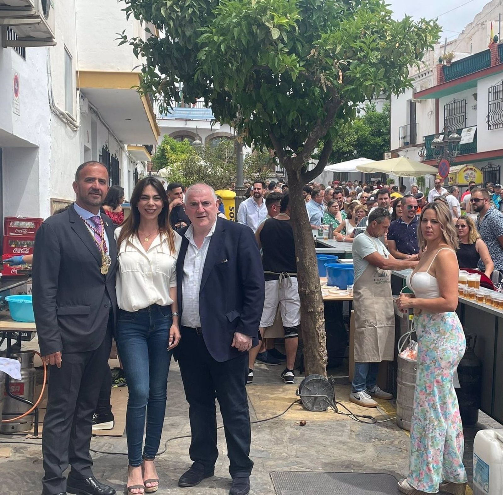 Ambiente este domingo en Canillas de Aceituno en el Día de la Morcilla.
