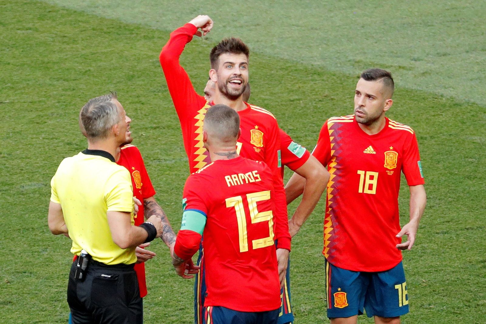 Las imágenes del España-Rusia