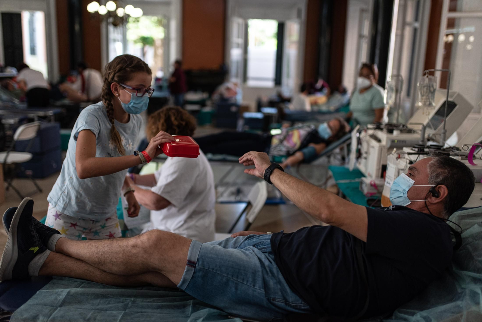 Imágenes de la segunda macrocolecta de sangre en la Casa Colón